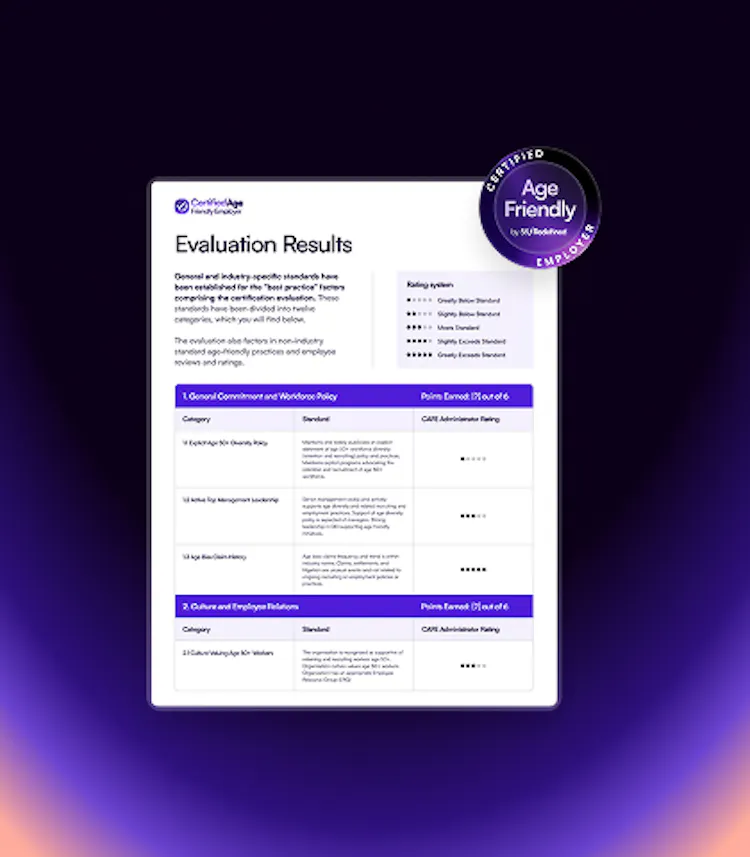 Certified Age Friendly Employer certification