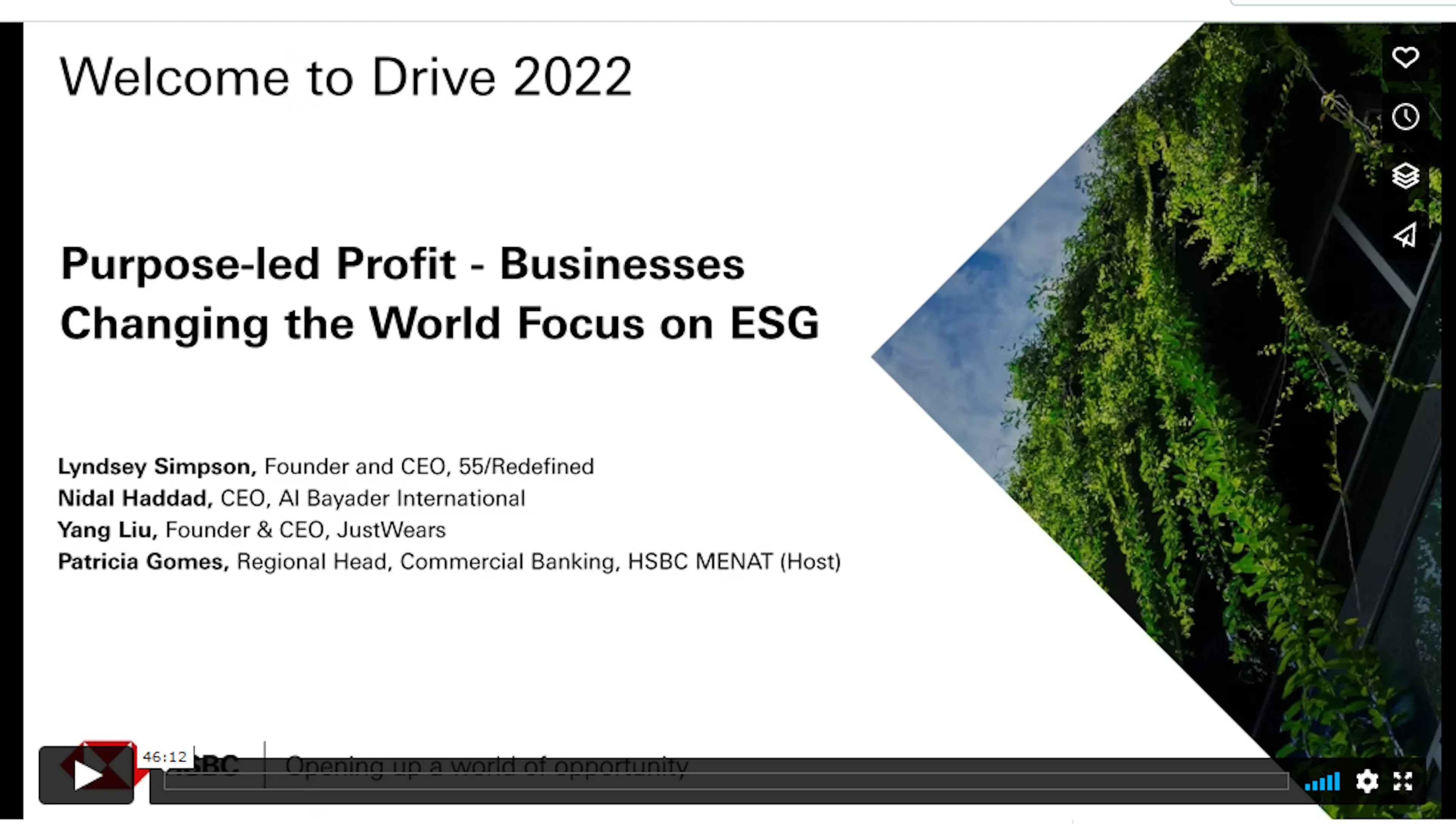 HSBC Insights Webinar Series - Sustainability and ESG