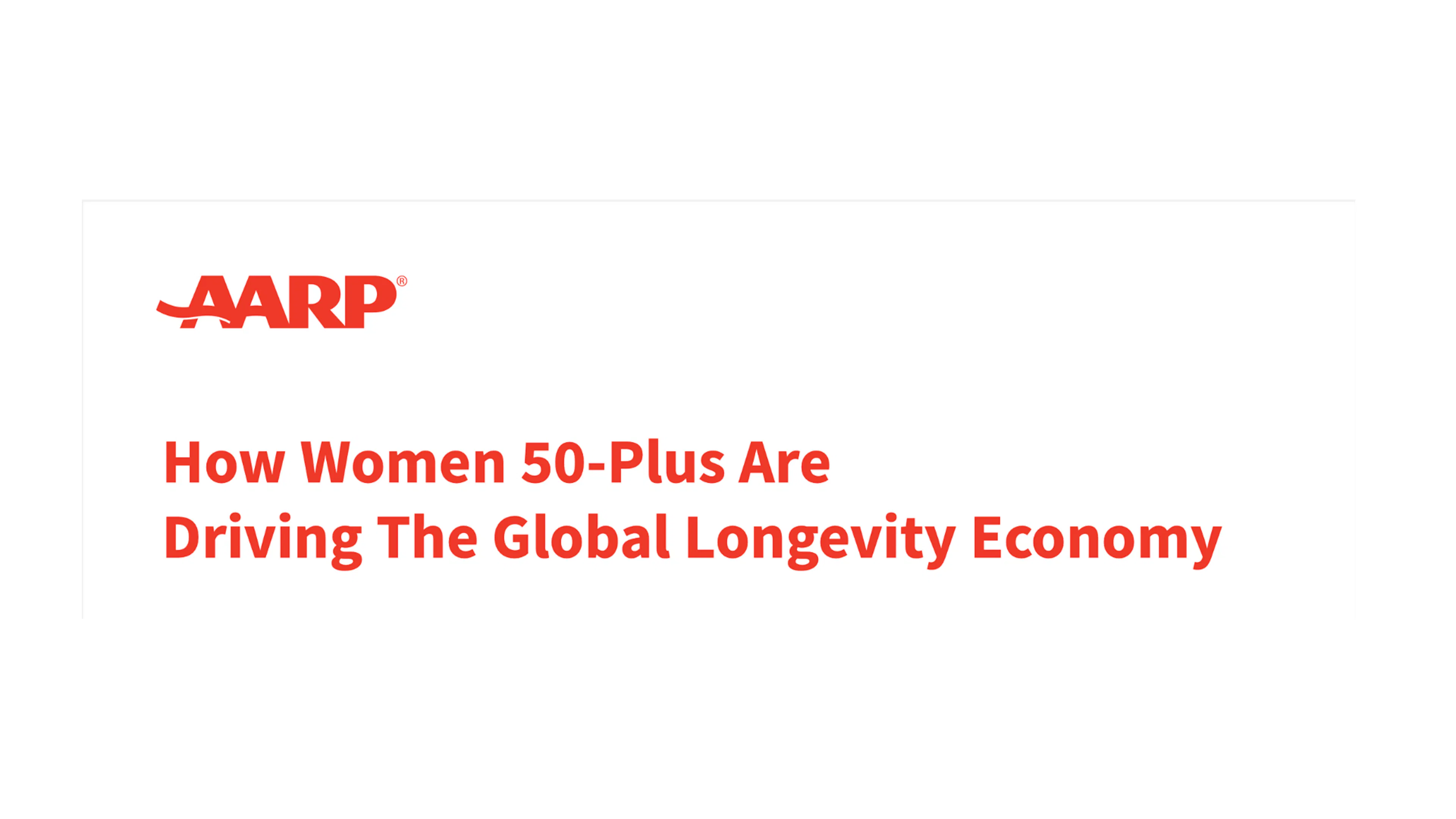 How Women 50-Plus Are Driving the Global Longevity Economy
