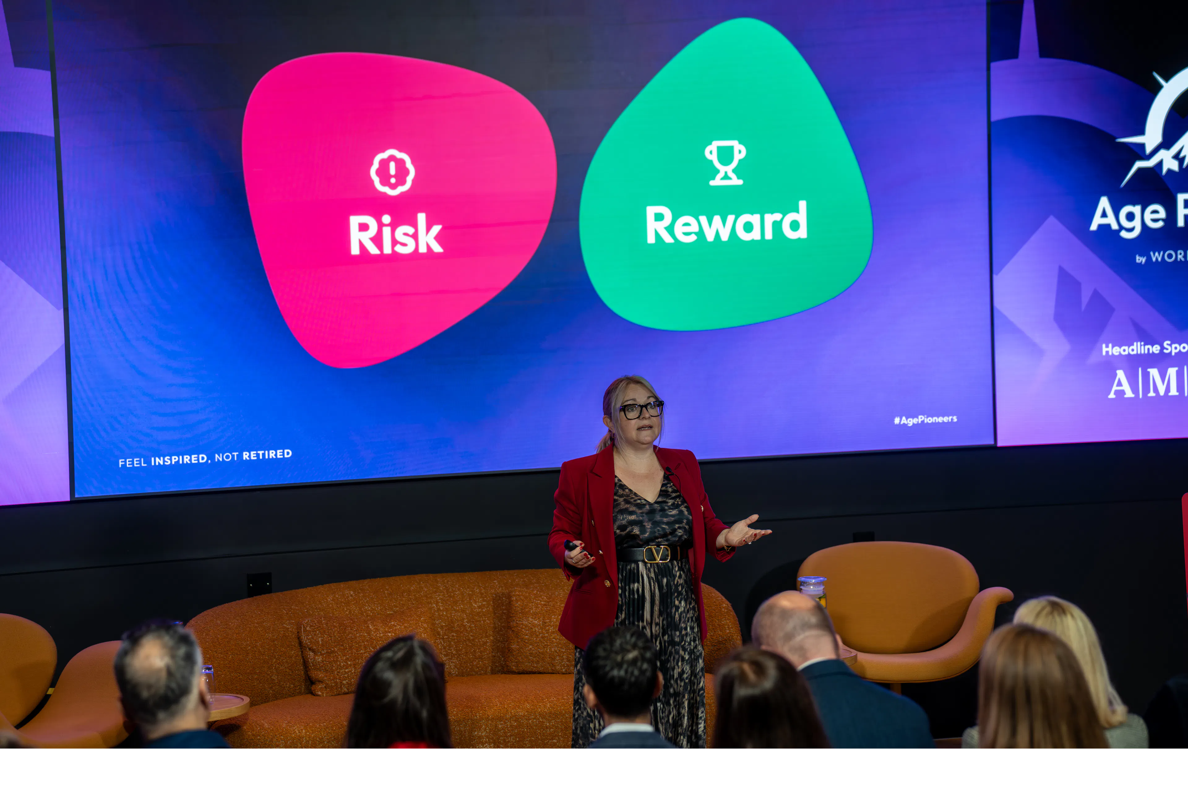 Lyndsey Simpson of 55/Redefined introducing the theme of Risk & Reward