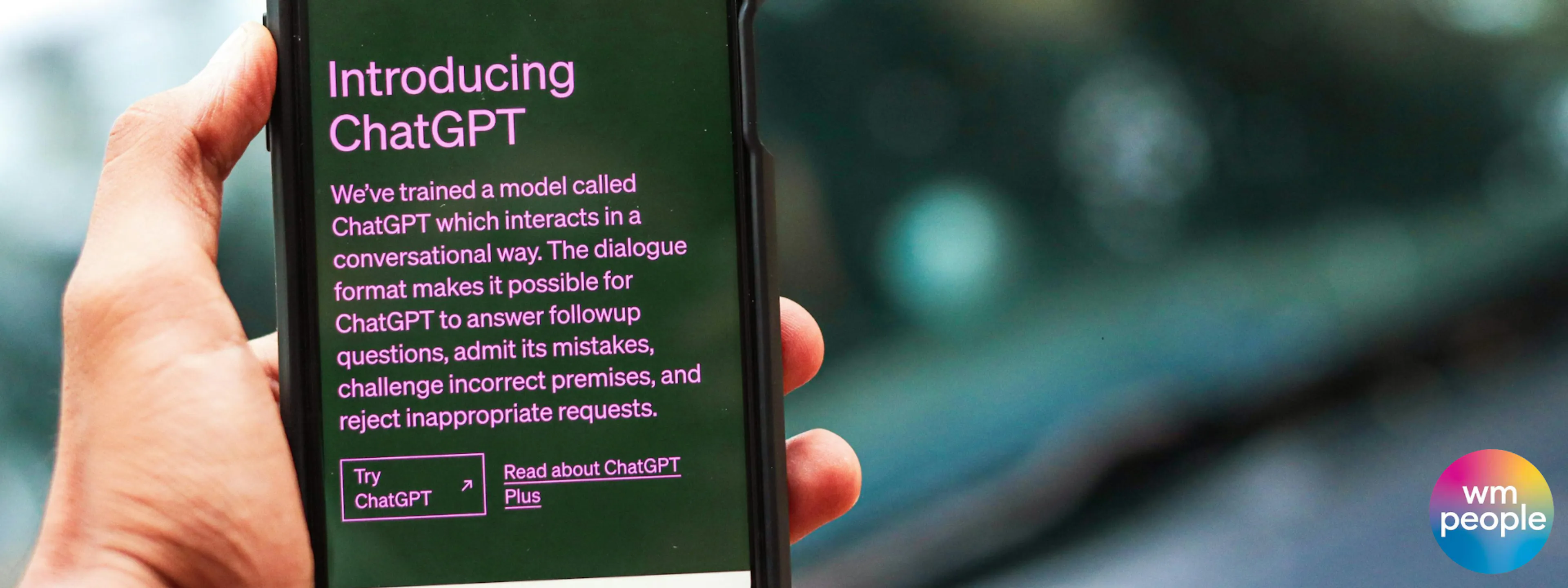 Chat GPT open on a phone