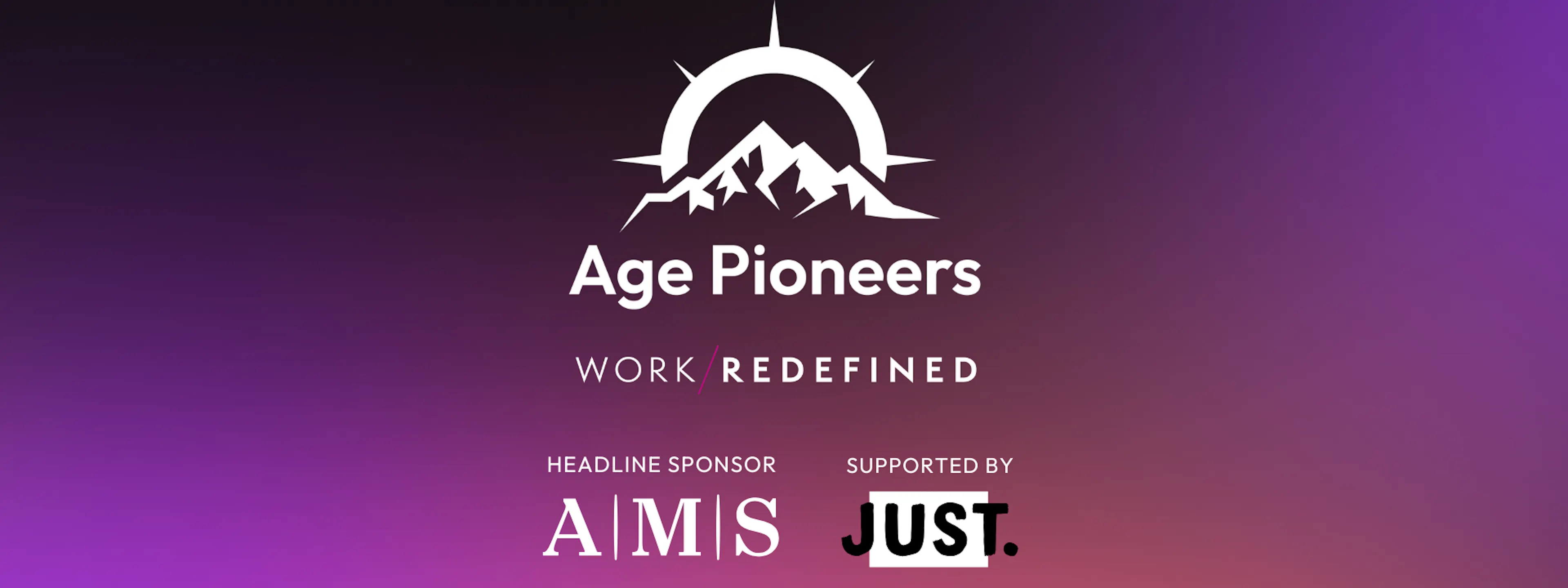 Age Pioneers logo and sponsors