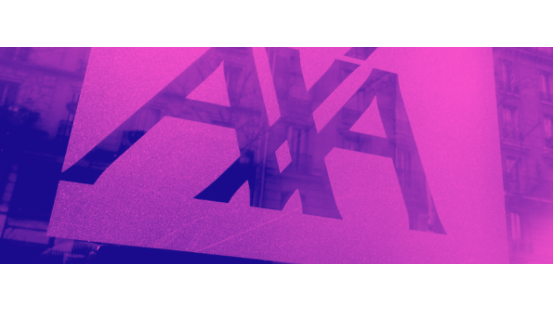 AXA logo on a glass window
