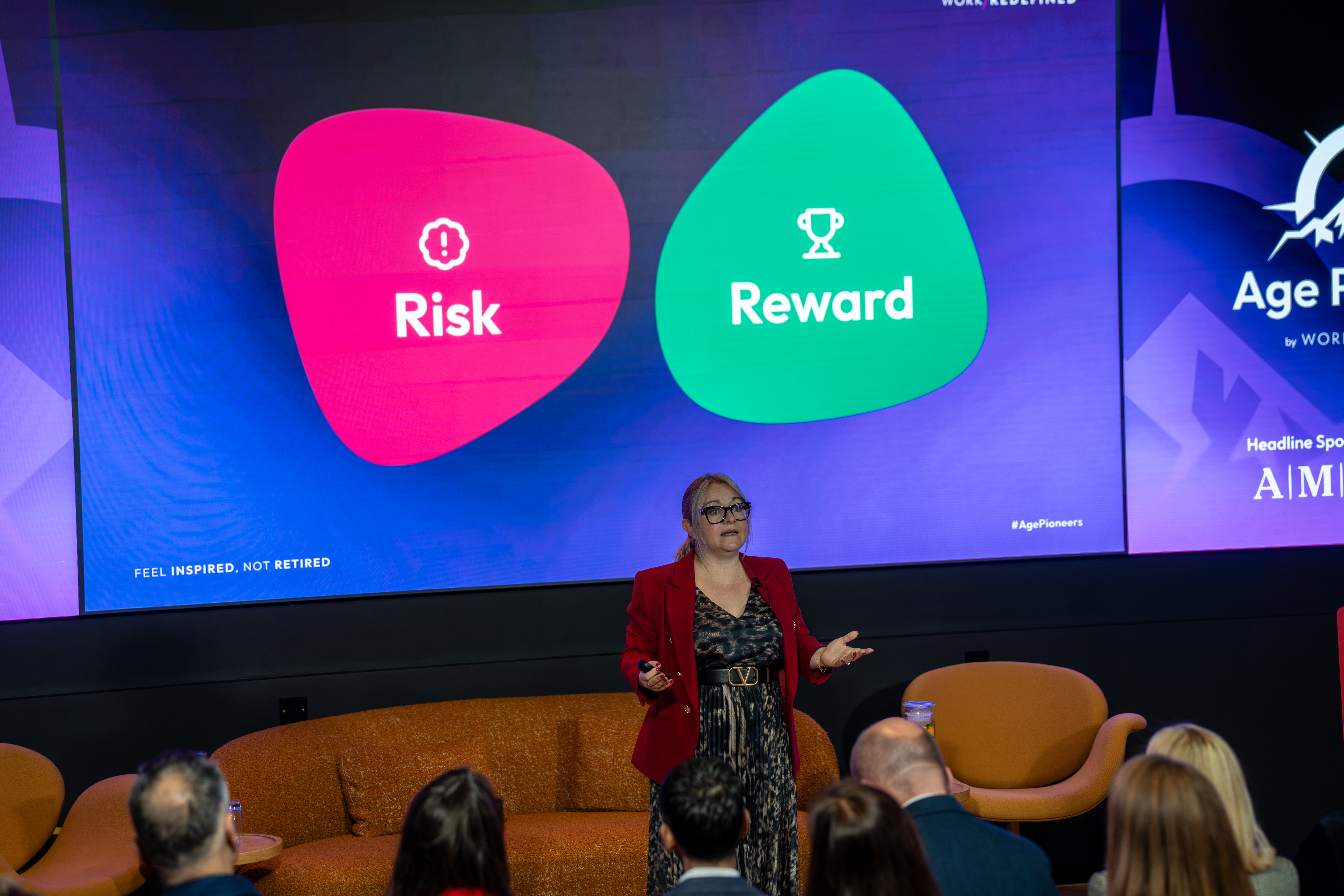 Lyndsey Simpson of 55/Redefined introducing the theme of Risk & Reward