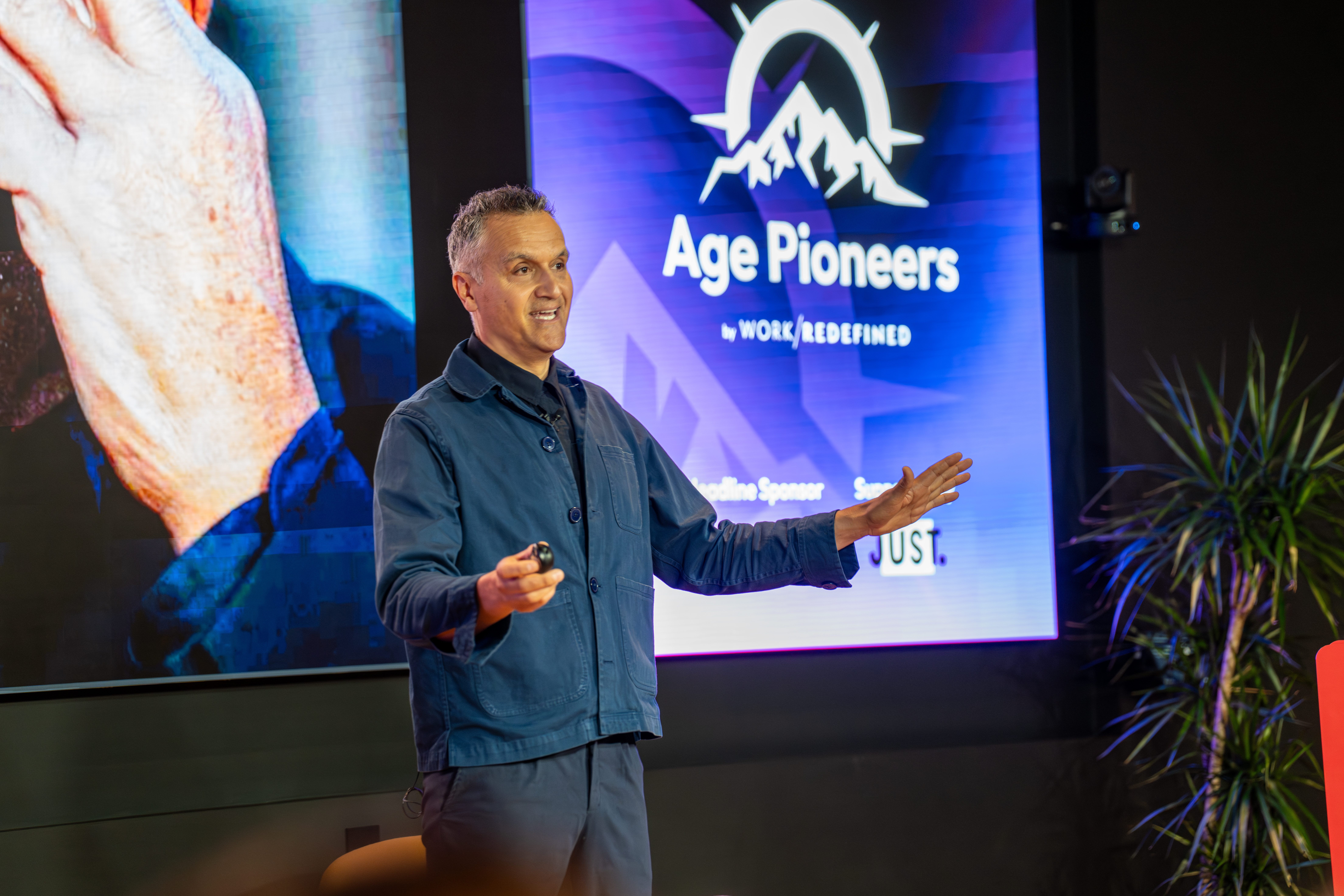 Carl Honore speaking at Age Pioneers