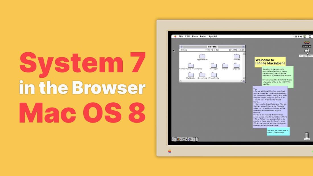 Syse, 7 & Mac OS 8 in the Browser
