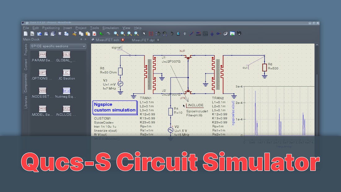 Qucs-S Circuit Simulator