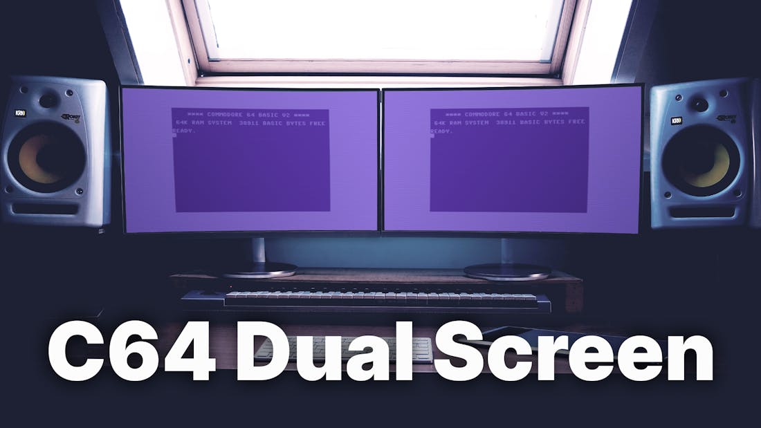 Commodore 64 Dual Screen Setup