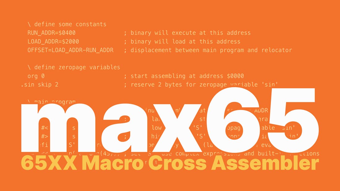 max65 - 65XX Macro Cross Assembler
