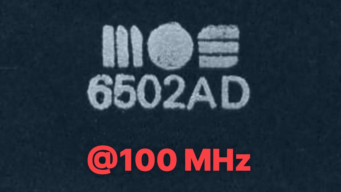 The 100MHz 6502