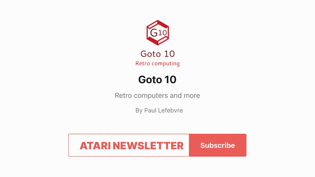 Goto 10 - Atari Newsletter