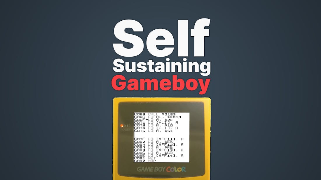 Self Sustaining Gameboy