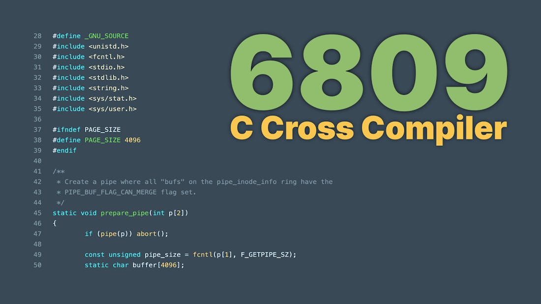6809 C Cross Compiler