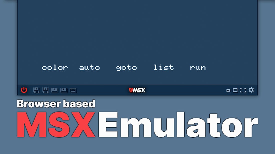 A Browser Bases MSX Emulator