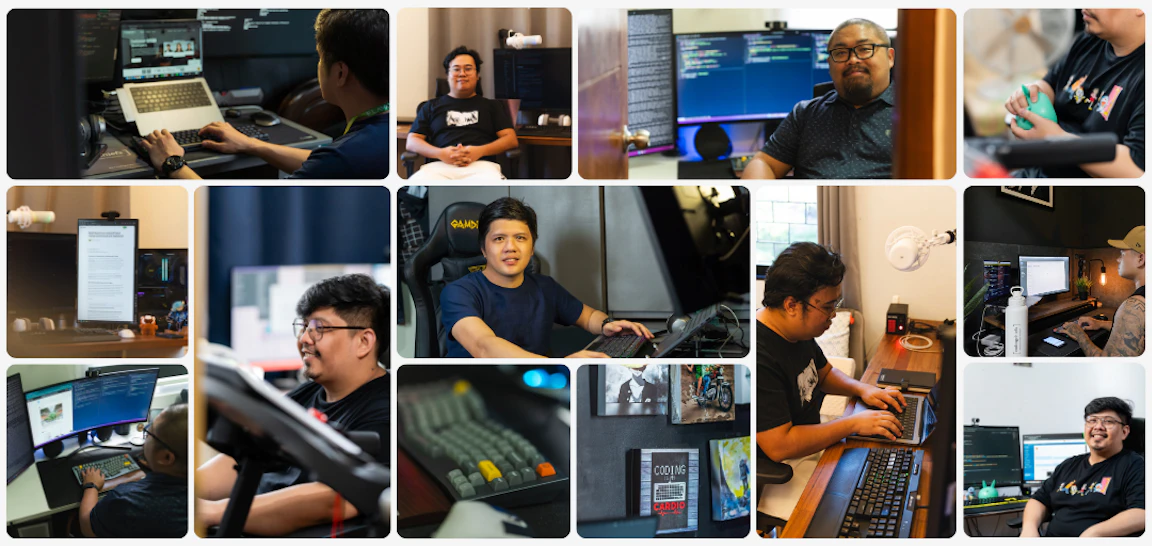 Inside the Remote Workspace: A Compilation of WFH Setups from Our Featured Developers