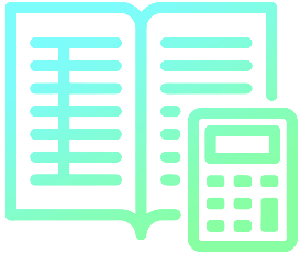 Core accounting and bookkeeping icon