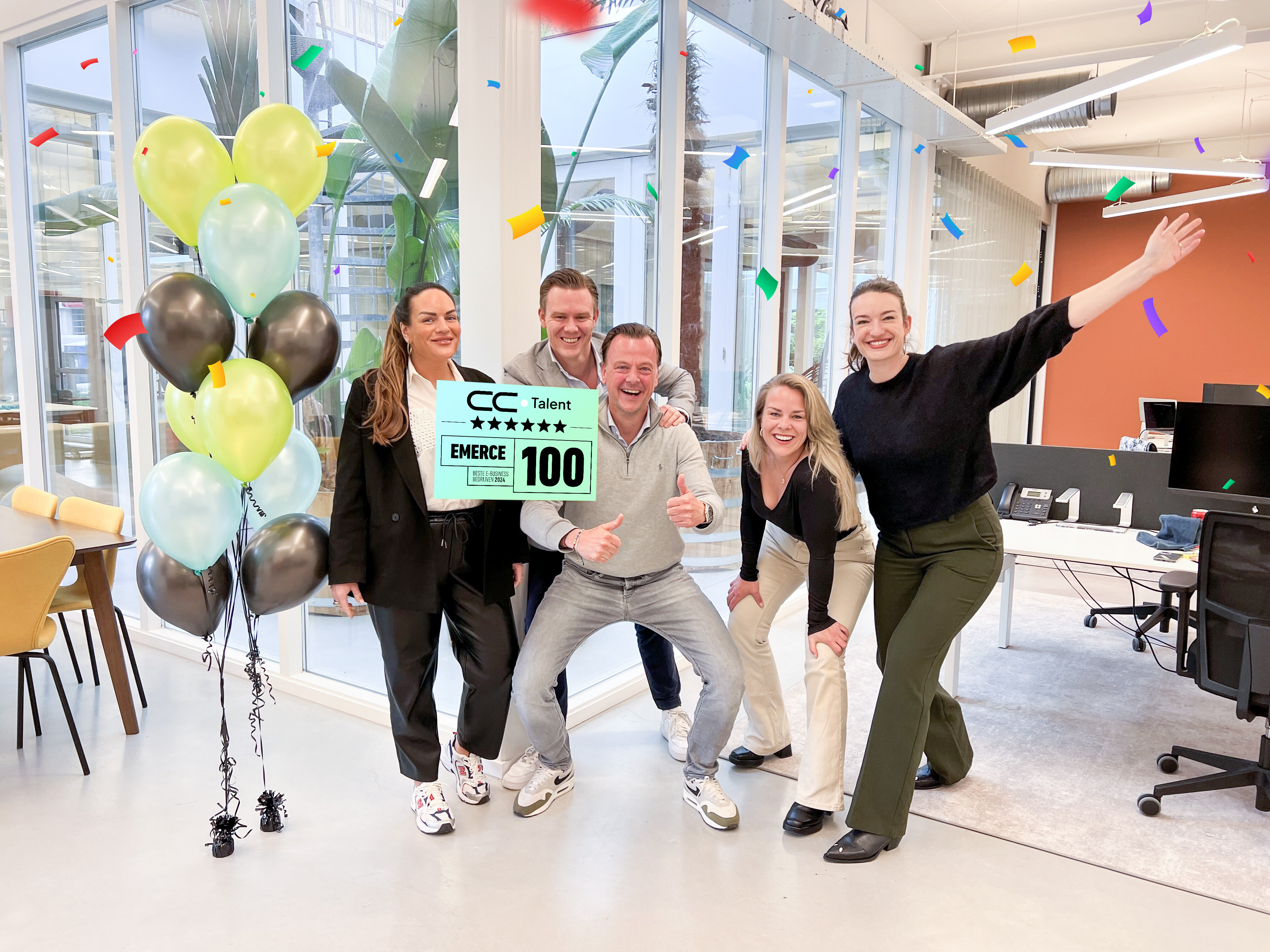 Nummer 1 IT Outsourcing Company in de Emerce 100 ranking met een 6-sterren beoordeling!