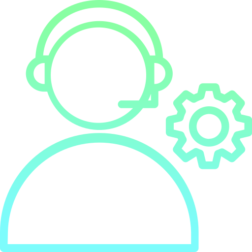 Icon for the customer service representative role