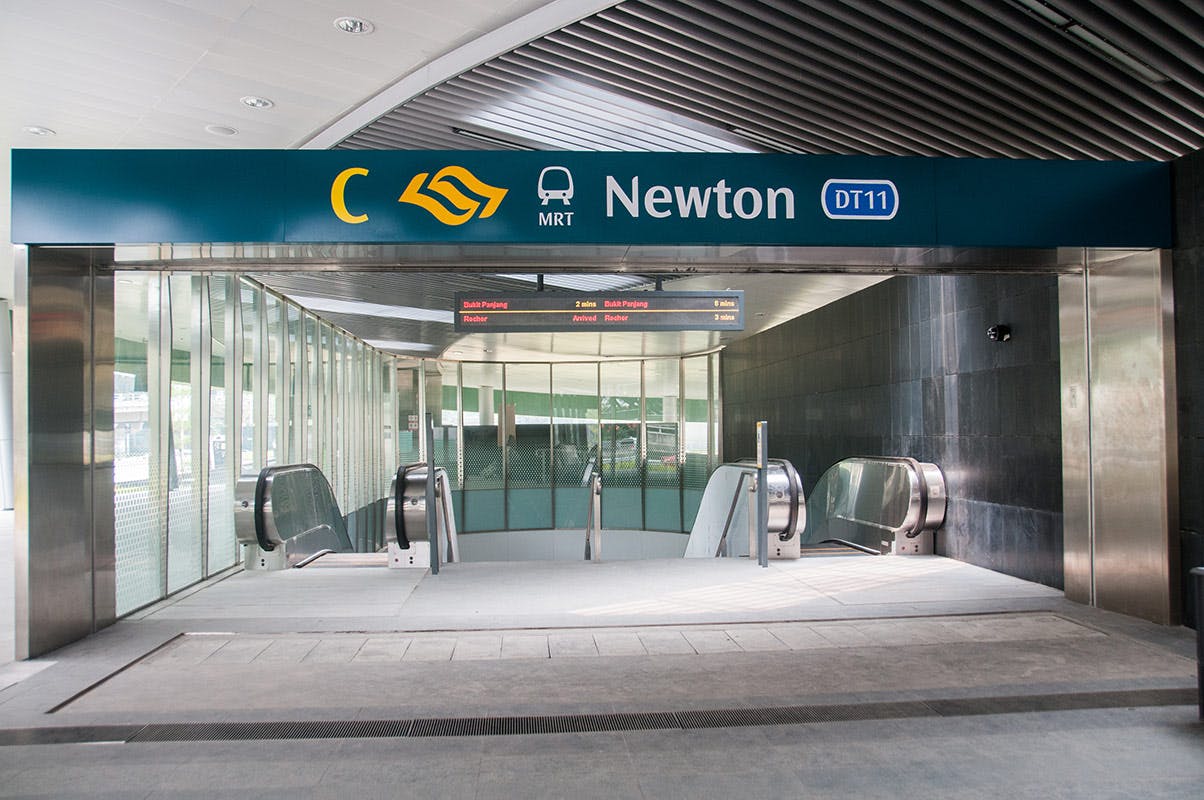 Newton MRT Station entrance