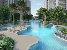 80m Island Lap Pool in Florence Residences Condominium in Singapore.