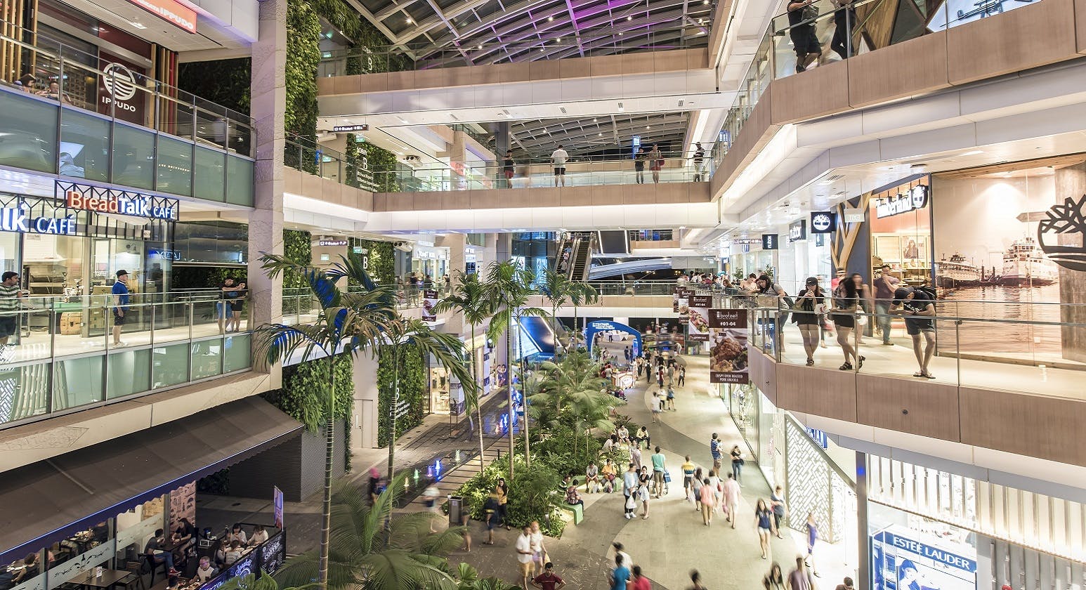 Interior of Westgate shopping mall