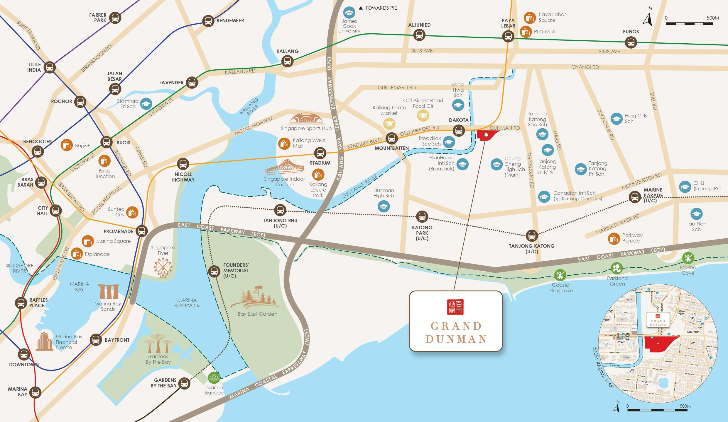 Grand Dunman Location Map