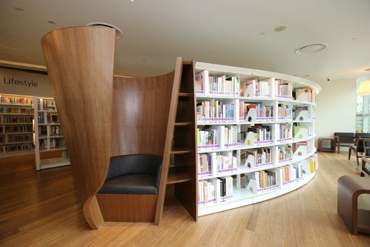 Library@orchard, which residents at Bideford Hills can visit