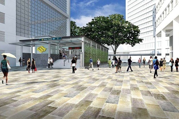 An artist's impression of the upcoming Marine Parade MRT Station, which will be walking distance from Vanilla condominium at Still Road.