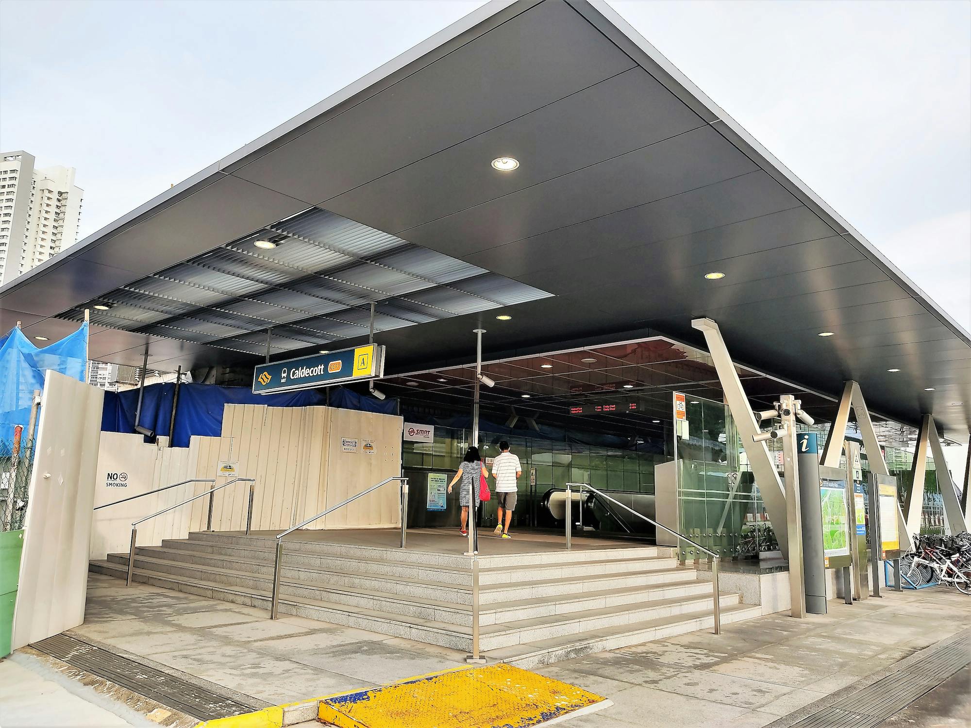Caldecott MRT Station entrance