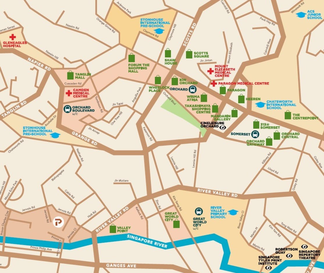 Map of the vicinity around Petit Jervois