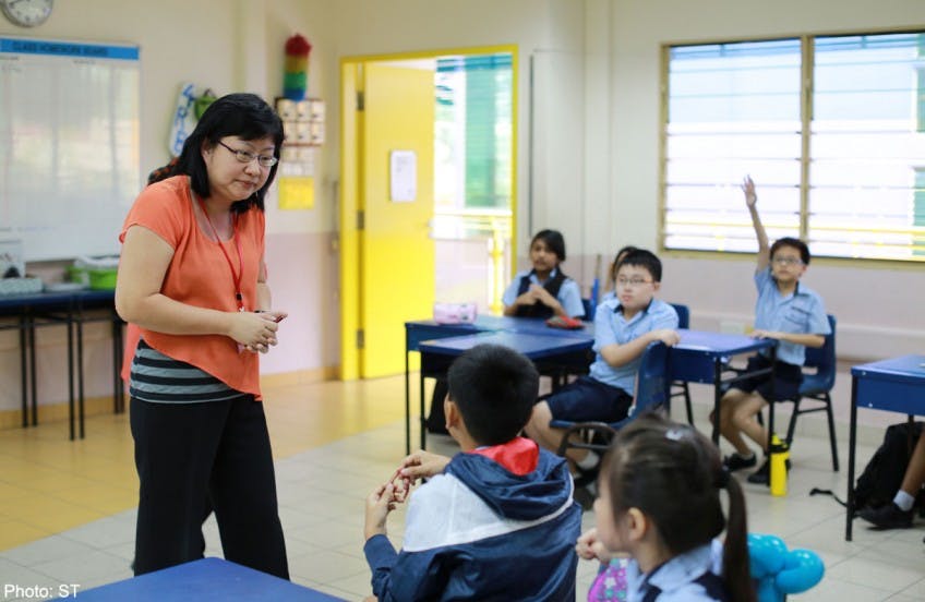 Class activity at Meridian Primary School