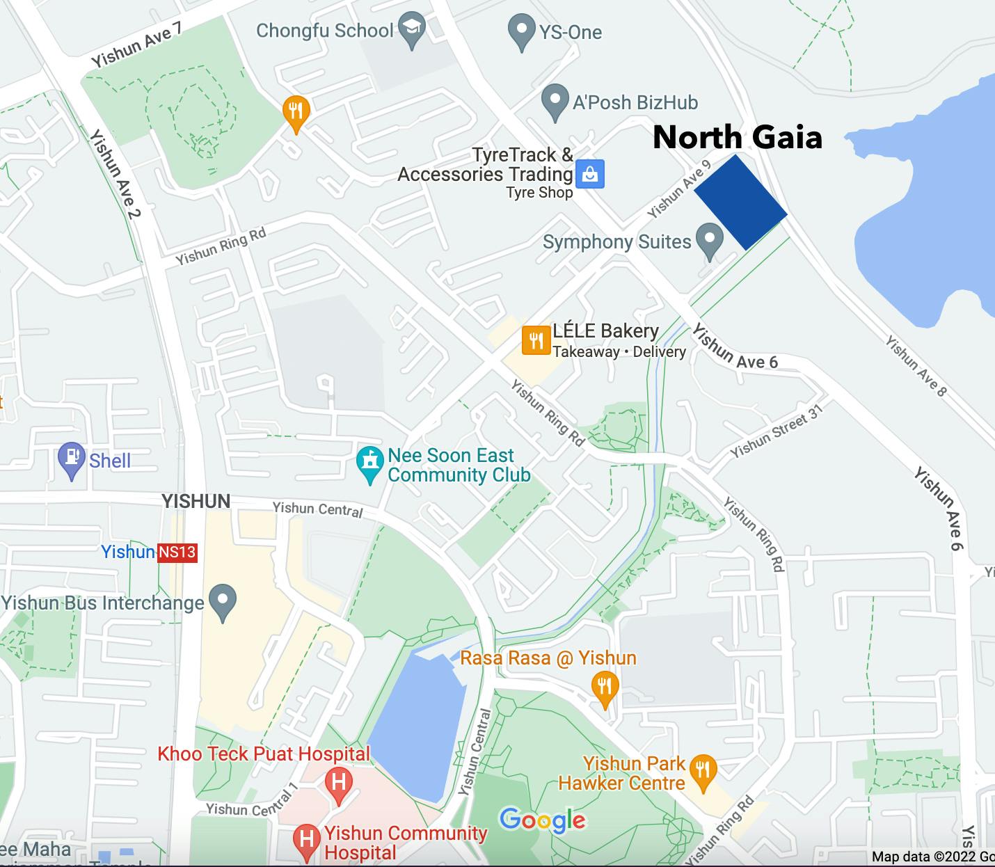 north gaia location on google maps