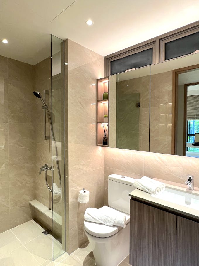 the botany 3 bedroom flexi shared bathroom 