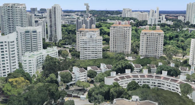 view of pine grove from pinetree hill