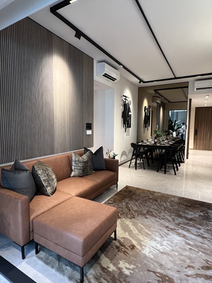 lentor modern 3 bedroom unit living room