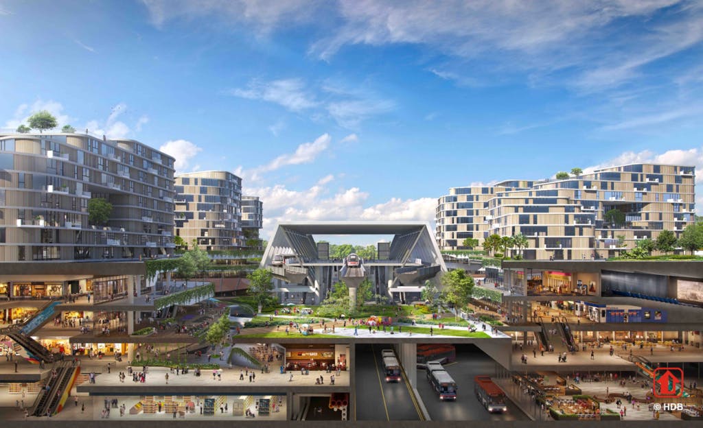 Artist’s impression on the future Tengah Estate