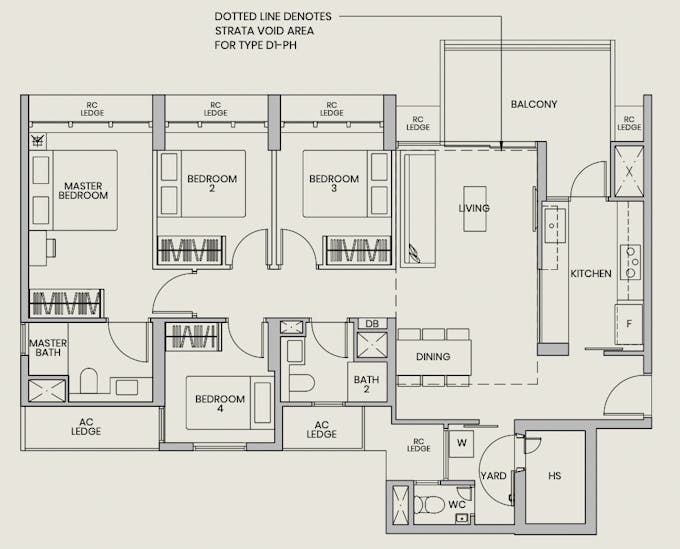 parc greenwich 4 bedroom floor plan