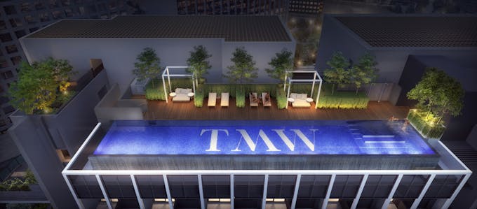 tmw maxwell rooftop pool
