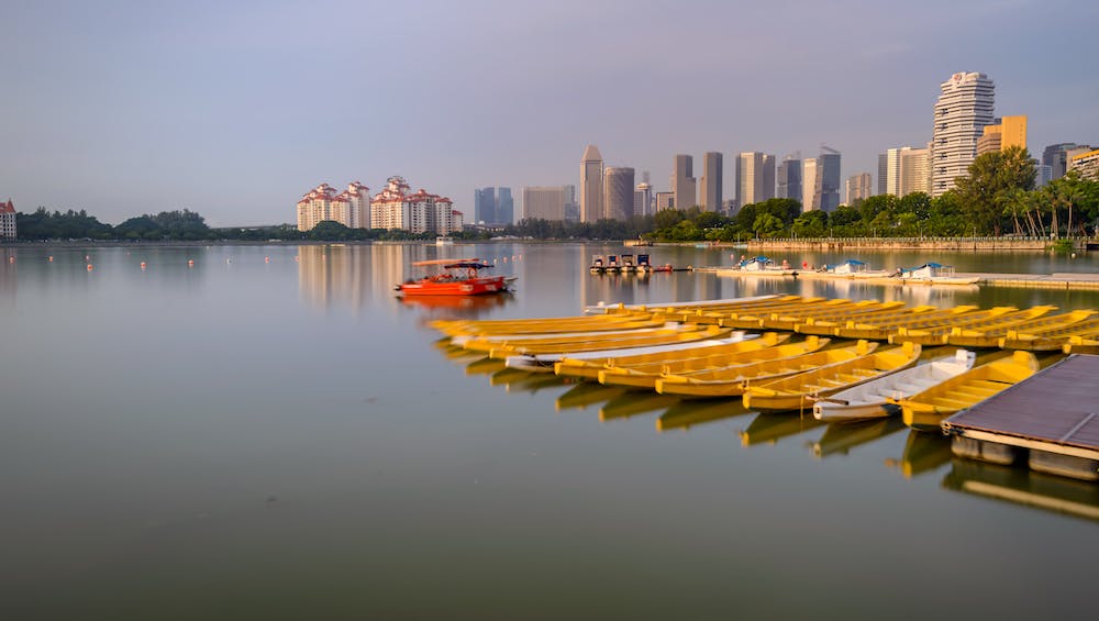 Kallang River near Guillemard Road, where NoMa condo is