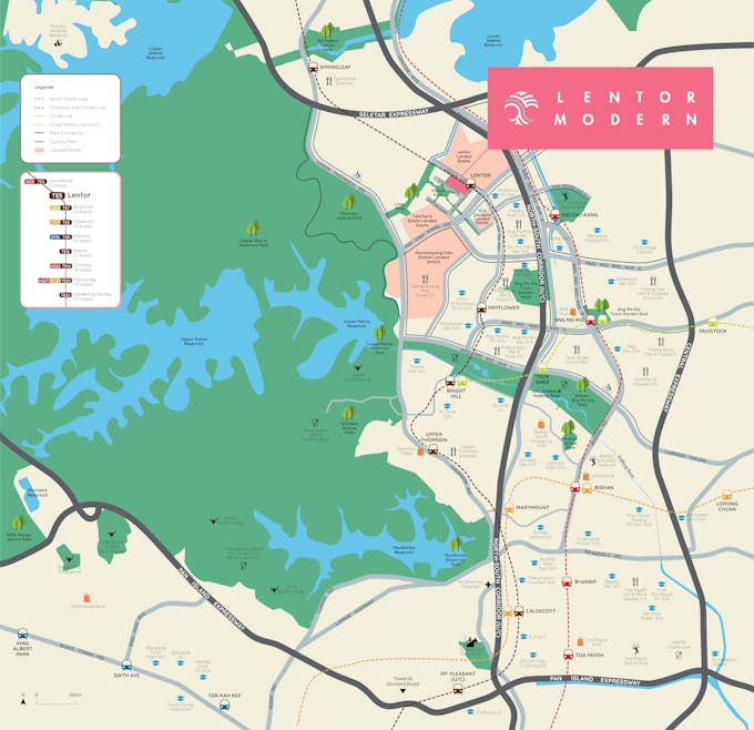 lentor modern location map