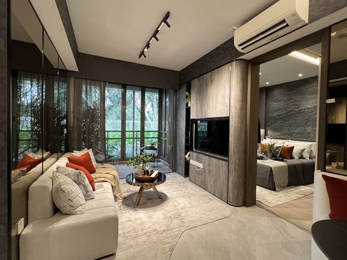 amo residence 2 bedroom living area