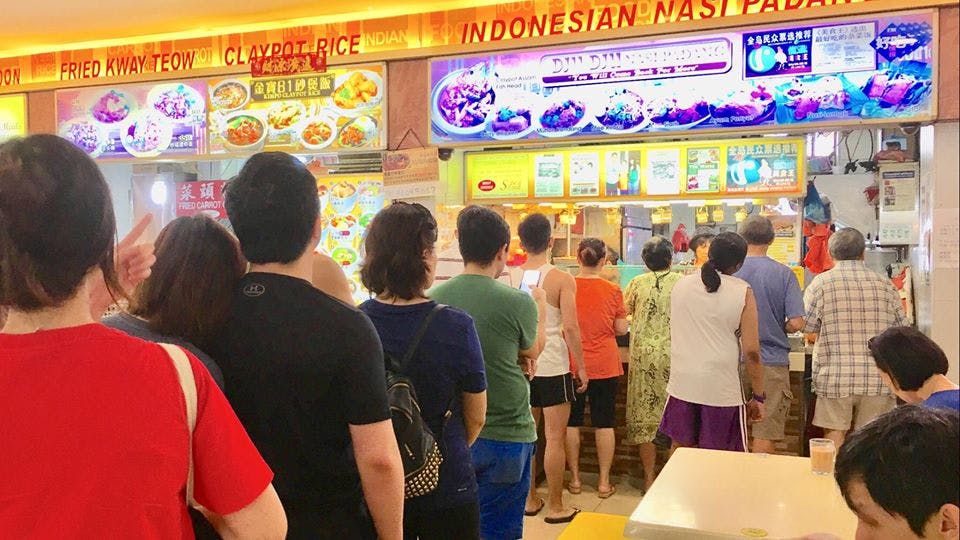 The queues at Dju Dju Indonesian Nasi Padang