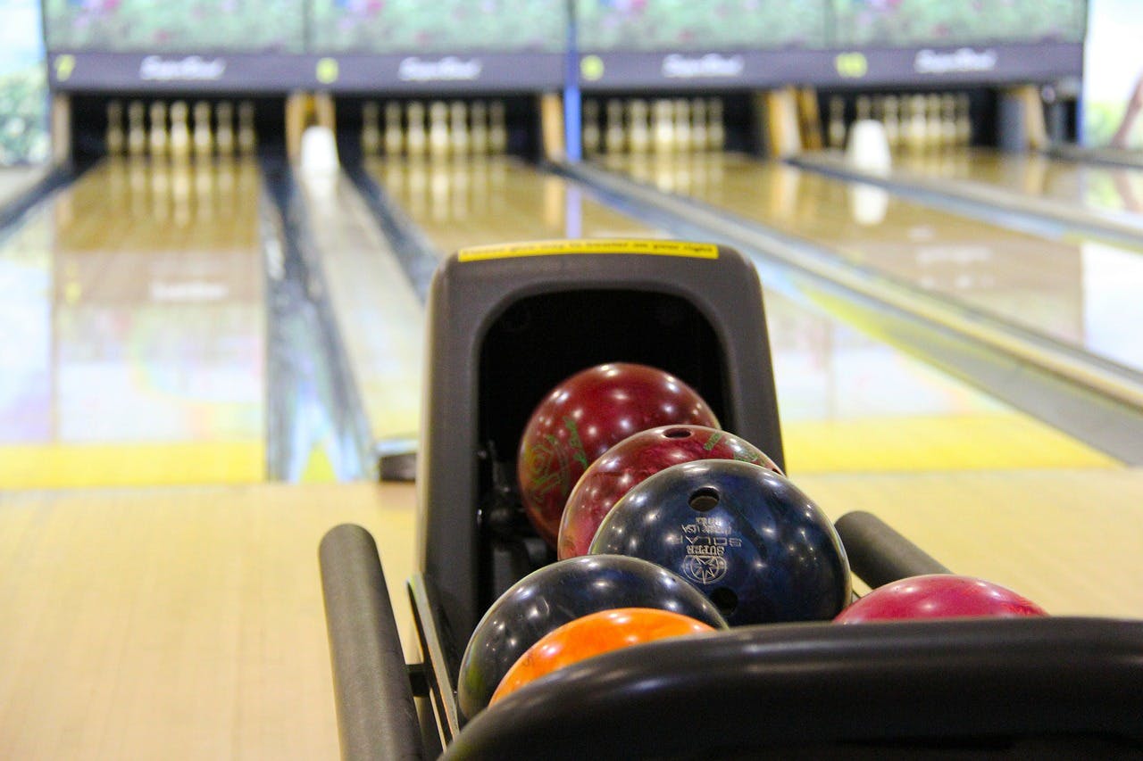 A bowling alley