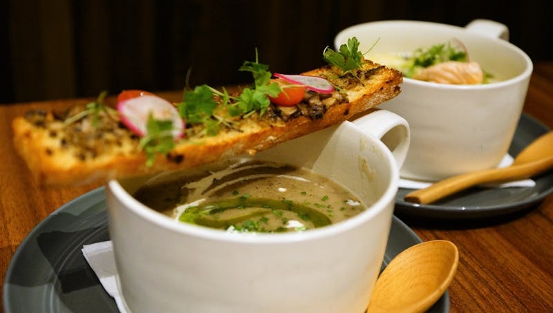 A bowl of soup at Lighthouse bistro