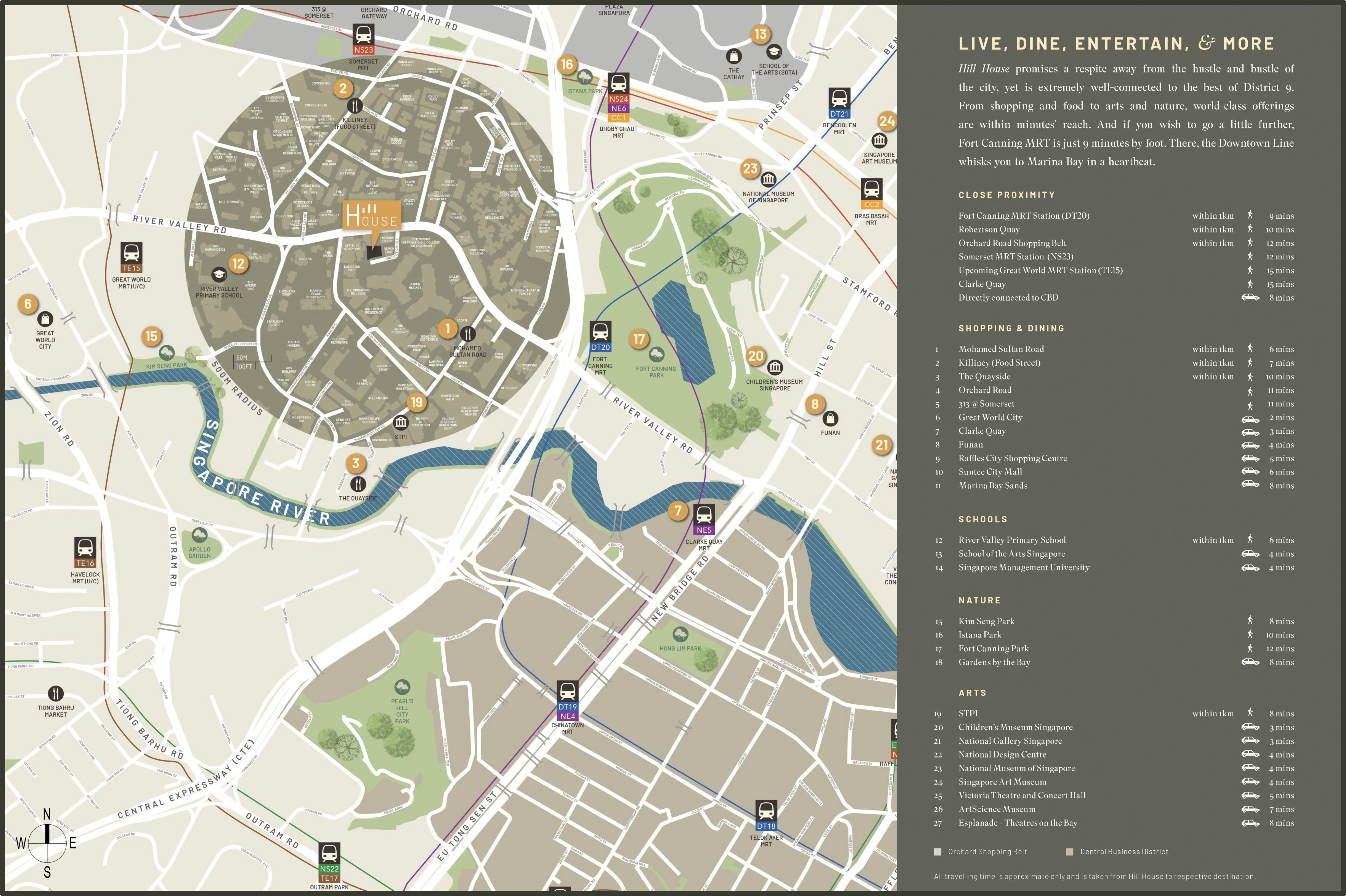 hill house location map