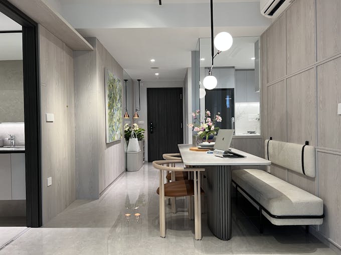 sky eden bedok 2 bedroom dining area