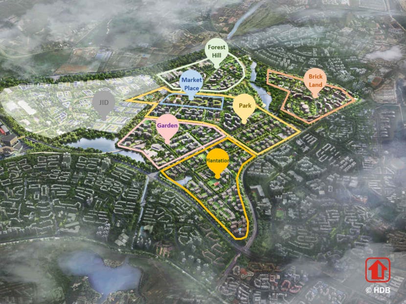Five housing districts in Tengah