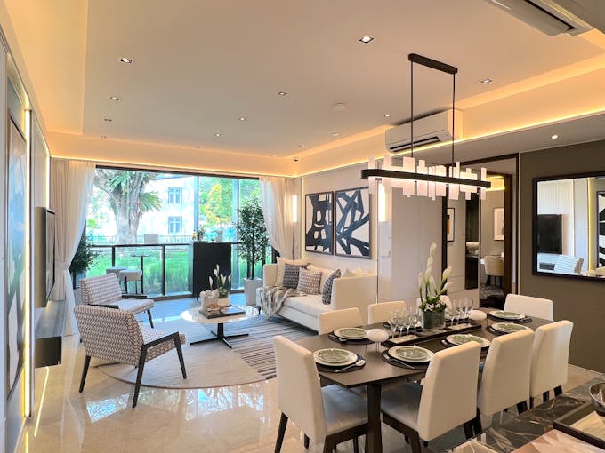tembusu grand 4 bedroom living dining area