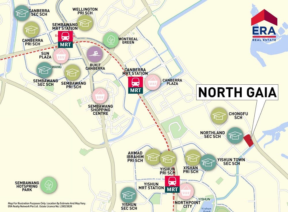 North Gaia provides unrivalled accessibility to schools, MRT Stations, parks and much more.