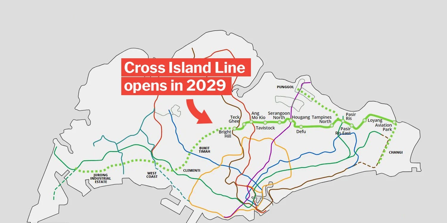The Cross Island Line, explained with a cross-island map